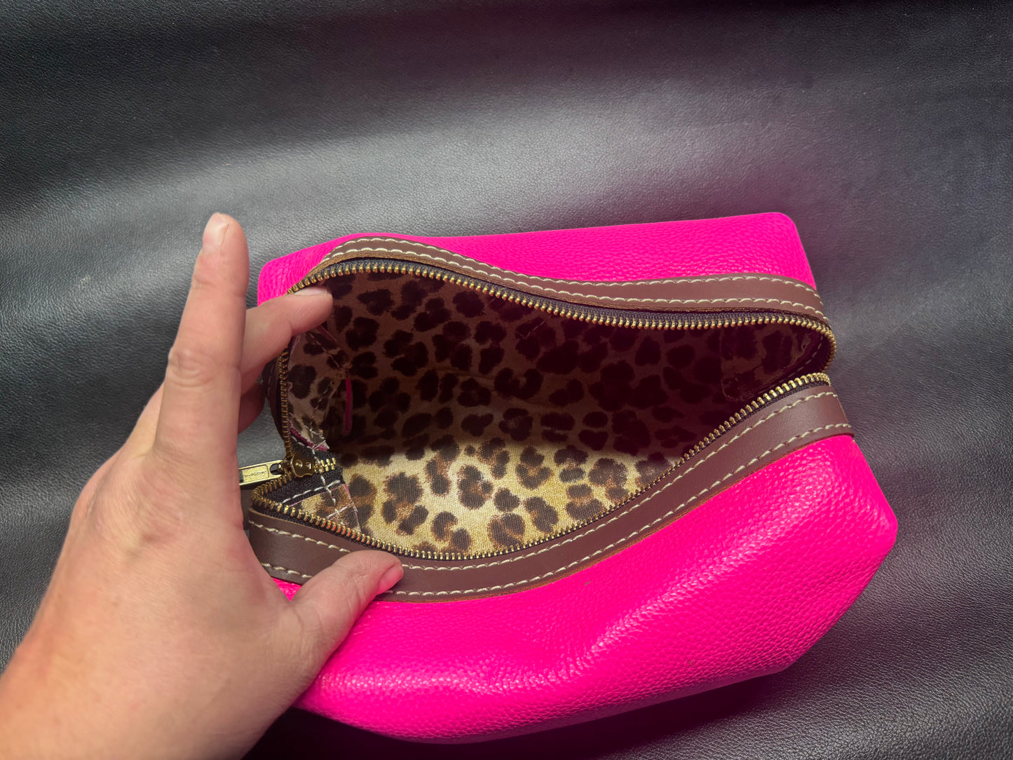 Neon Pink Dopp Kit