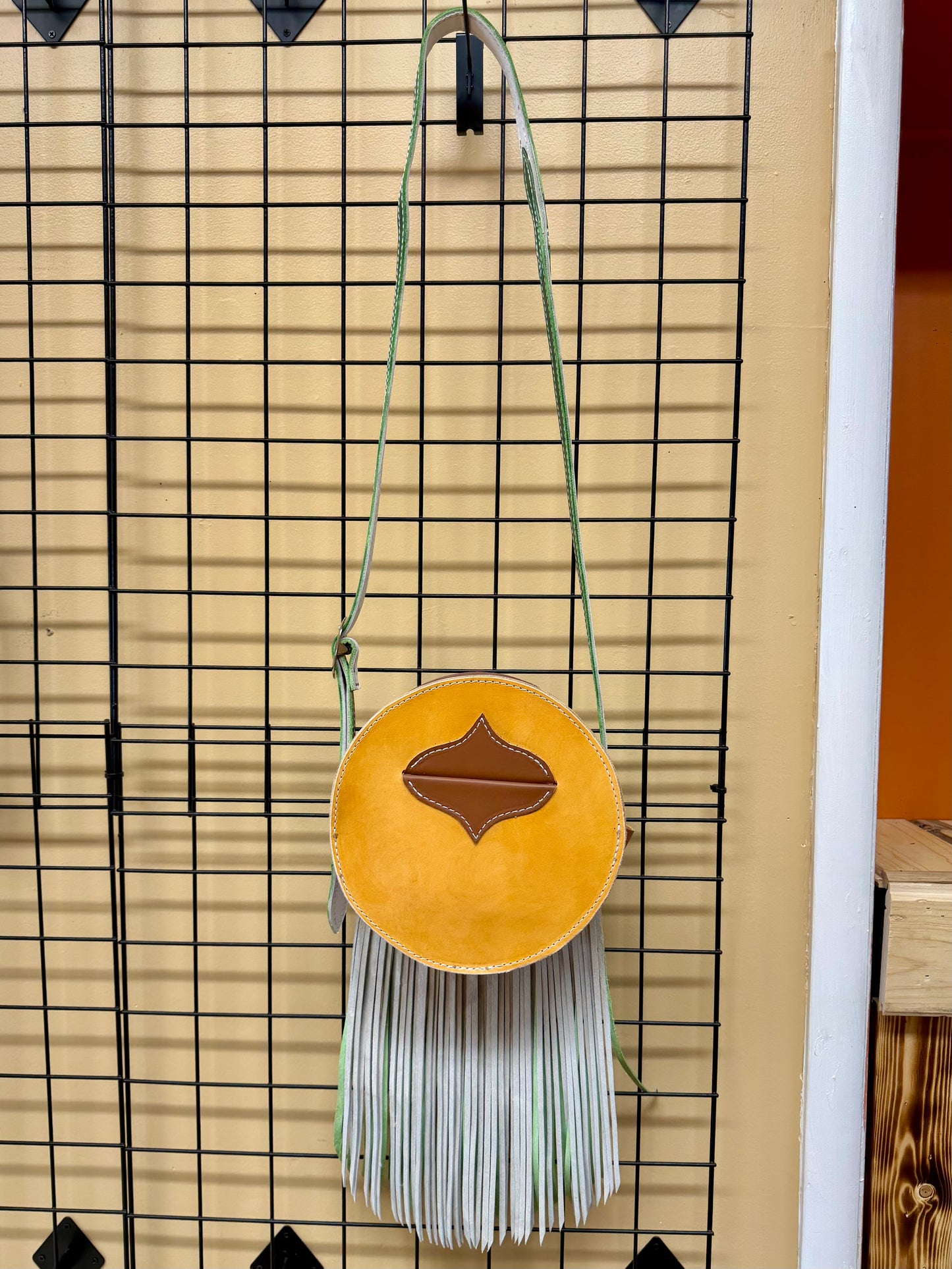 Cactus and Green Fringe Round Purse