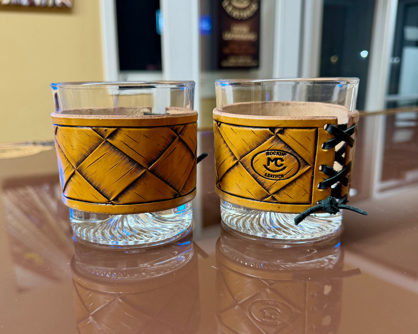 Diamond Whiskey Glass Wraps
