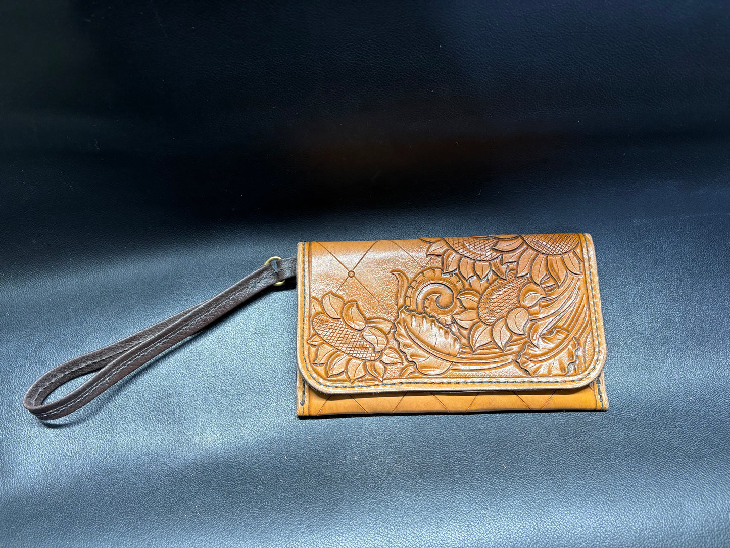 Tooled Sunflower Clutch