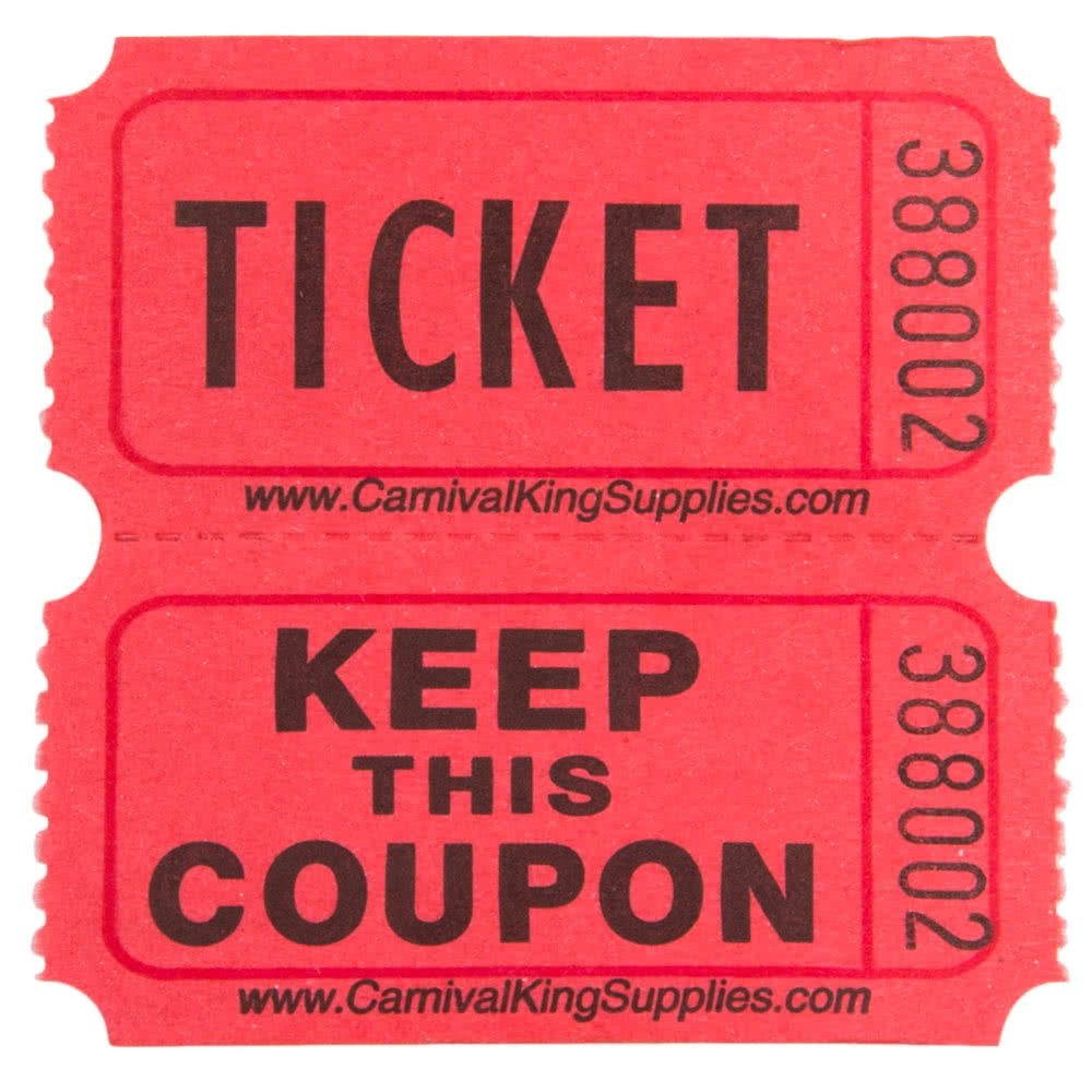 Custom Belt Raffle Ticket