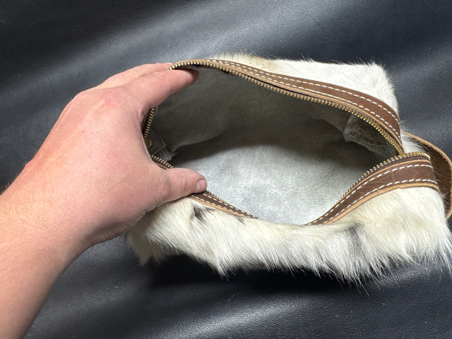 Hair On Hide Dopp Kit