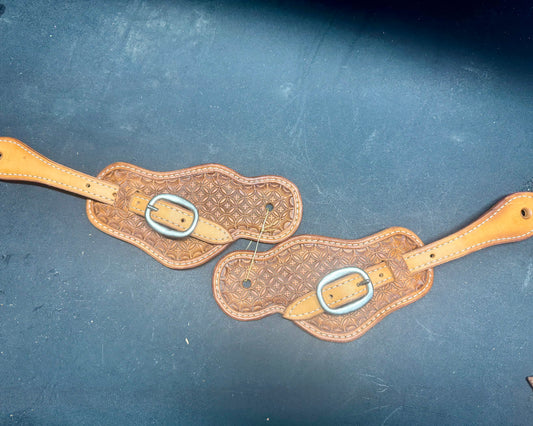 Geometric Stamped Spur Straps