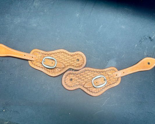 Basketweave Spur Straps