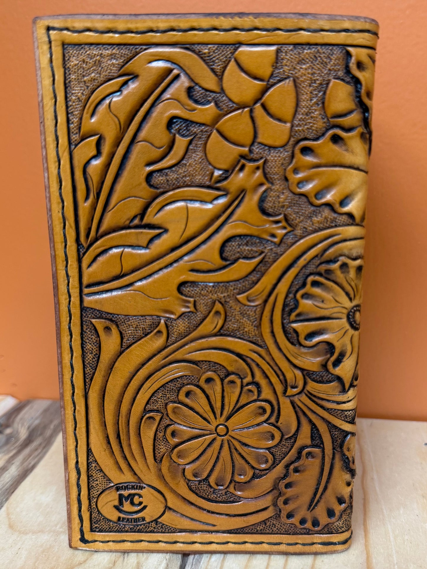 Floral and Acorn Roper Wallet