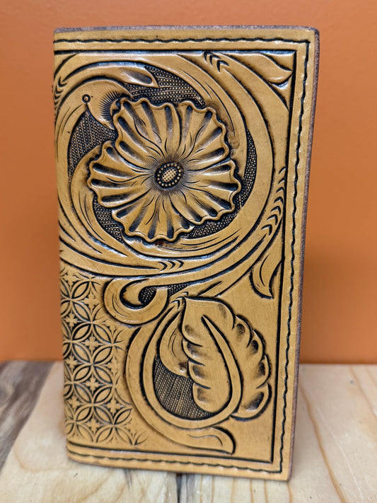 Floral and Geometric Roper Wallet