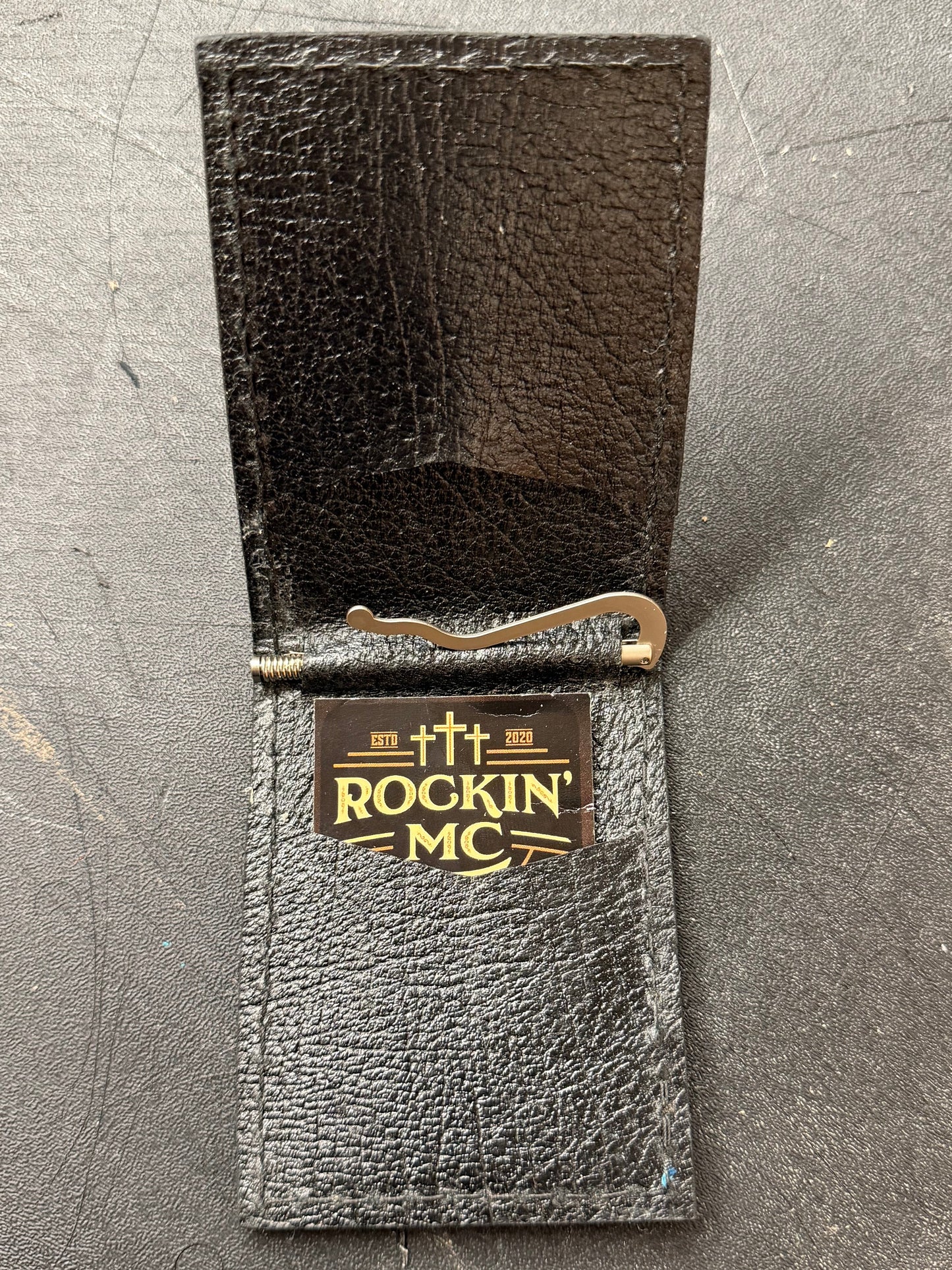 Basketweave Money Clip Wallet