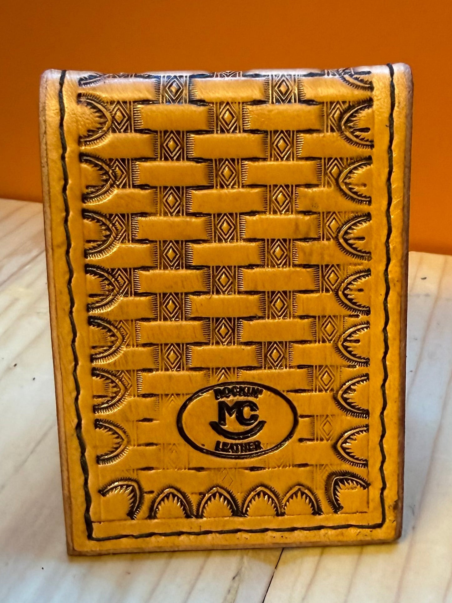 Basketweave Money Clip Wallet